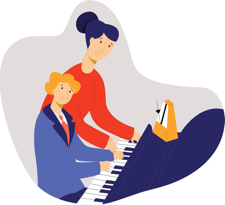 child-playing-piano-under-supervision-of-teacher